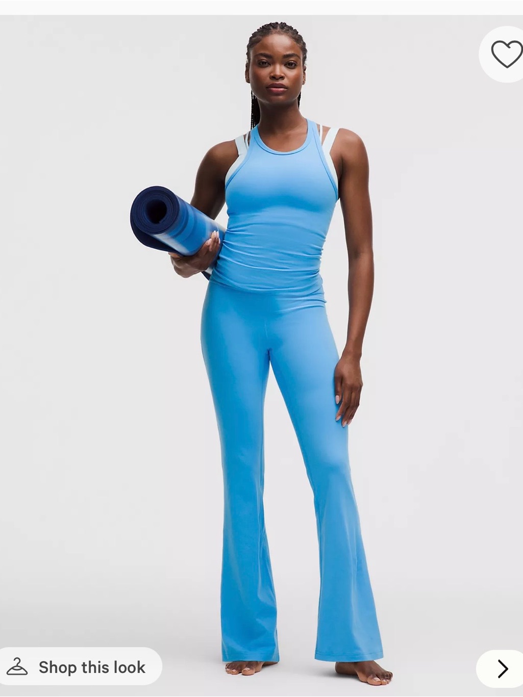 Lululemon Athletica Sky Blue Flare Yoga Pants